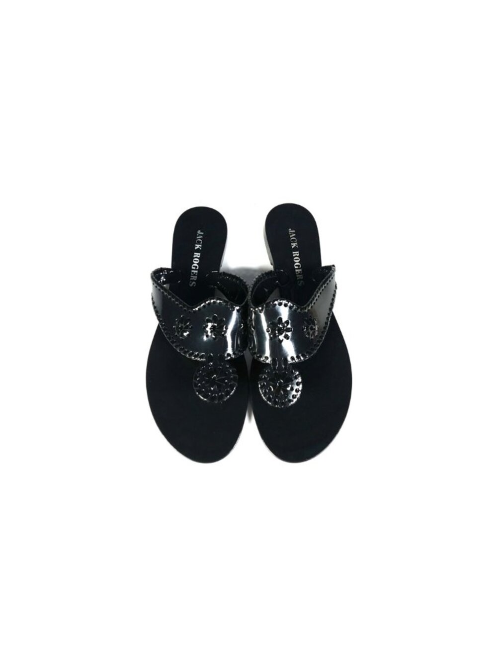Jack Rogers Sandals Size 9 Womens Black Bahamas Navajo Sandals